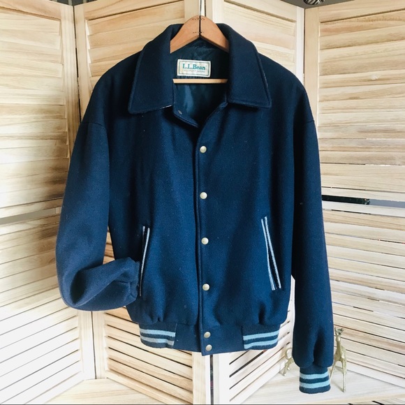L.L. Bean Other - L.L. Bean Vintage Wool Varsity Bomber Jacket